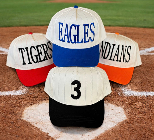 Custom Pinstripe Two Tone Hats