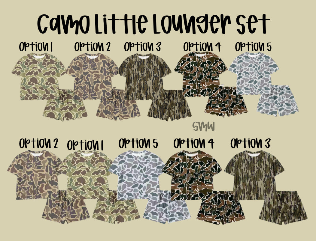 The Little Lounger Camo Set - Multiple Camo Patterns