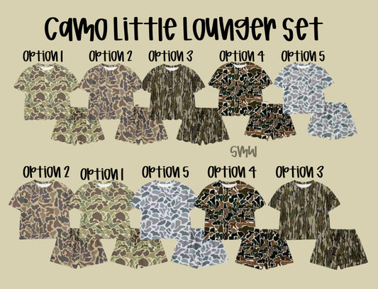 The Little Lounger Camo Set - Multiple Camo Patterns