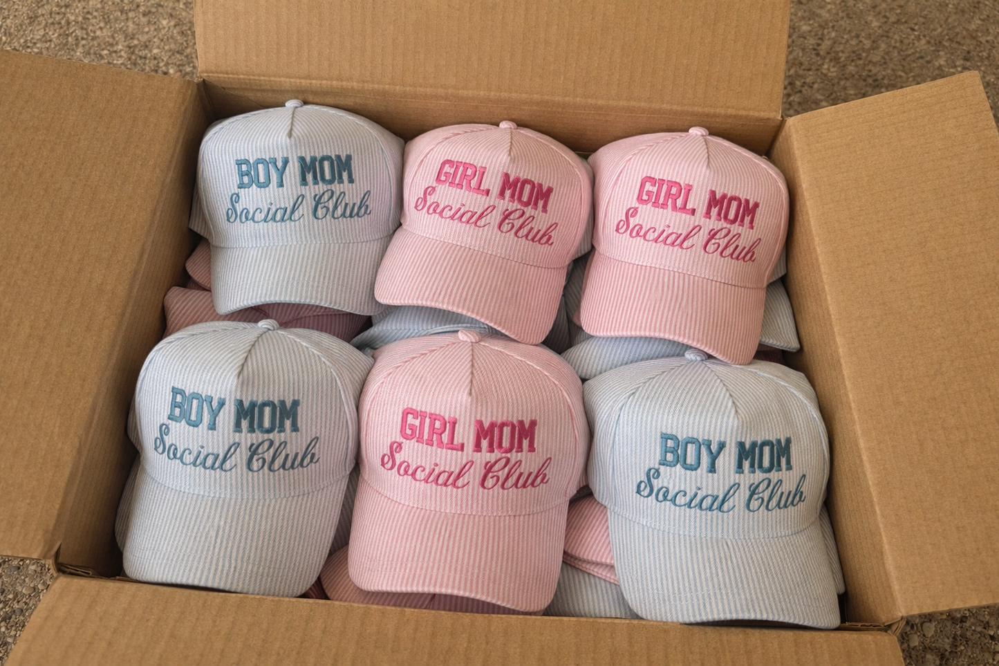 Boy Mom Social Club & Girl Mom Social Club Hats