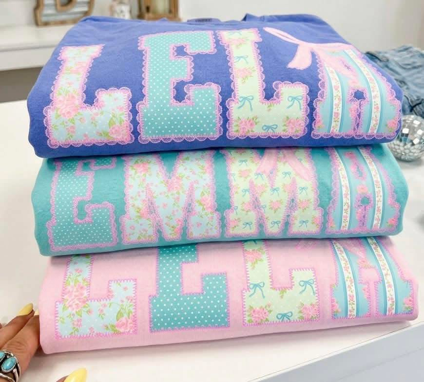 Floral Bow Customizable Alpha - Multiple Styles