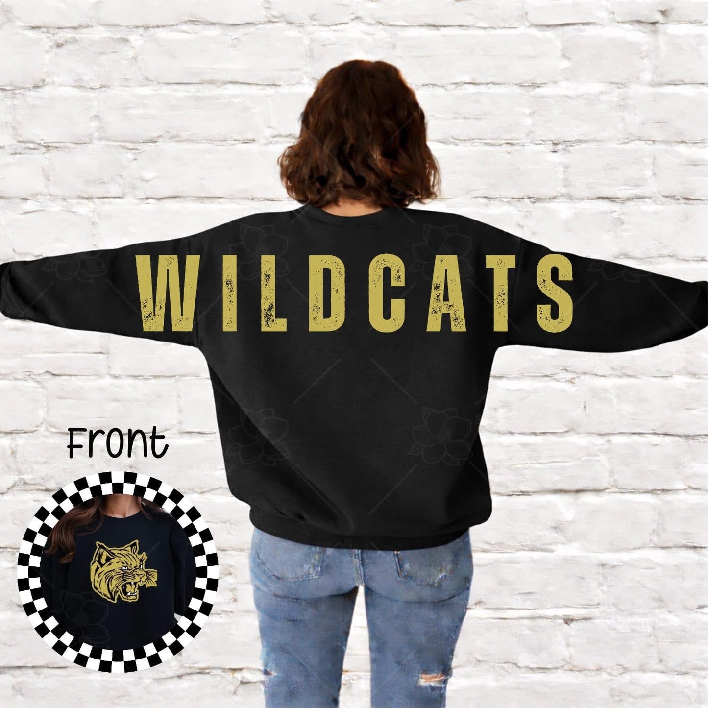 Custom Oversized Vintage Mascot Sweatshirt