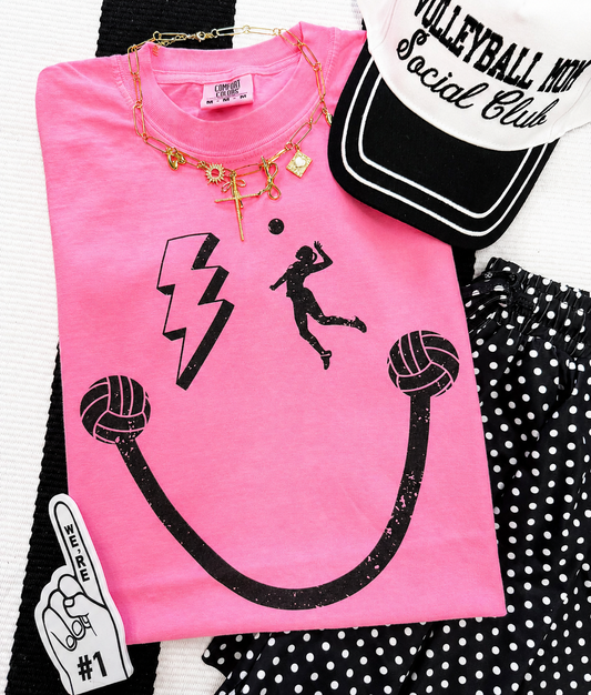 Volleyball Smiley Tee