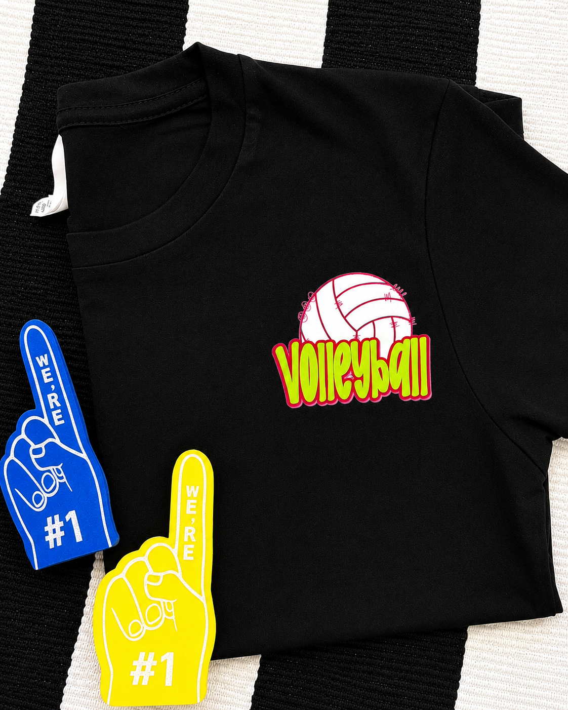 Volleyball Bump Set Spike Front and Back Dri Fit Tee