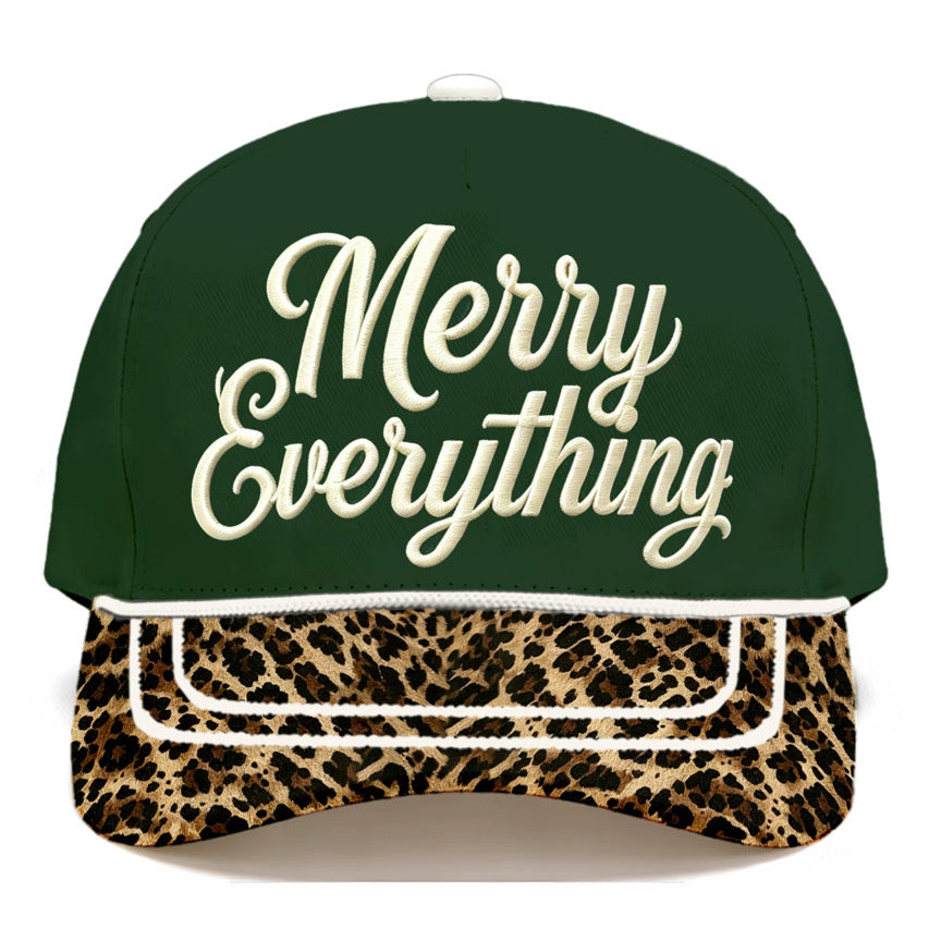 Merry Everything Leopard Hat