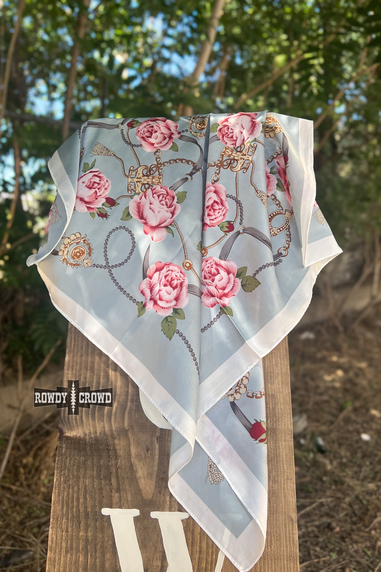 SMALL Rebellious Rose Wild Rag