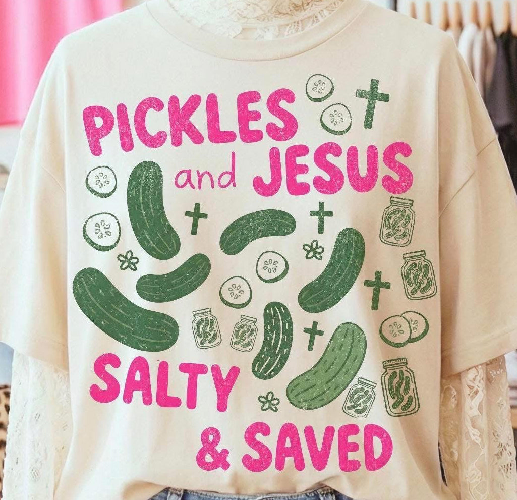 Pickles and Jesus FAITH134 DTF Top