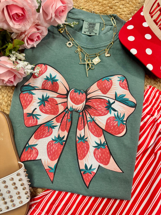Strawberry Bow Tee