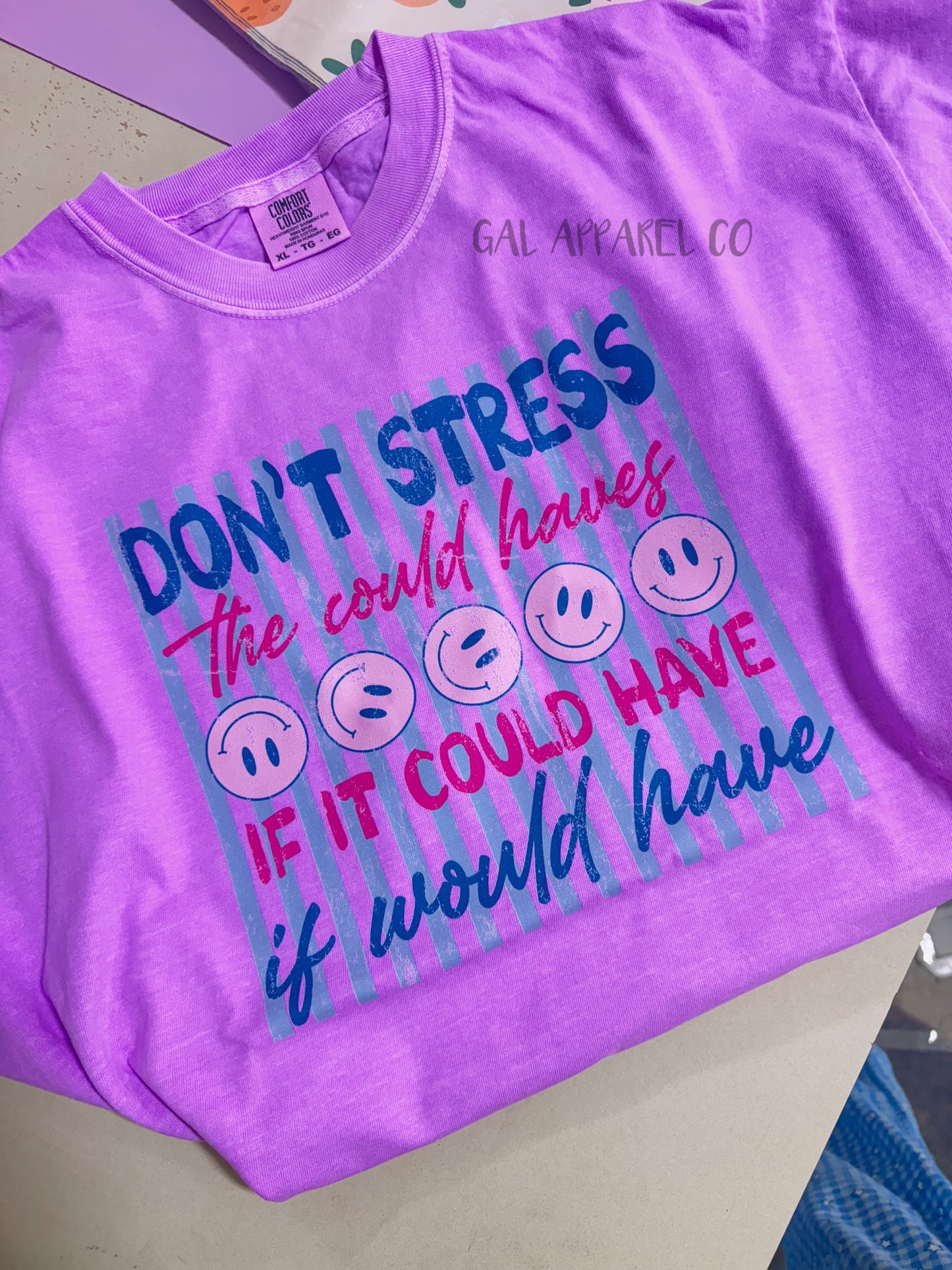 Don’t Stress The Could Haves Tee | Funny Mom Shirt | Relatable Mom Life Graphic Tee | Trendy Mama Shirt | Comfort Colors Tee