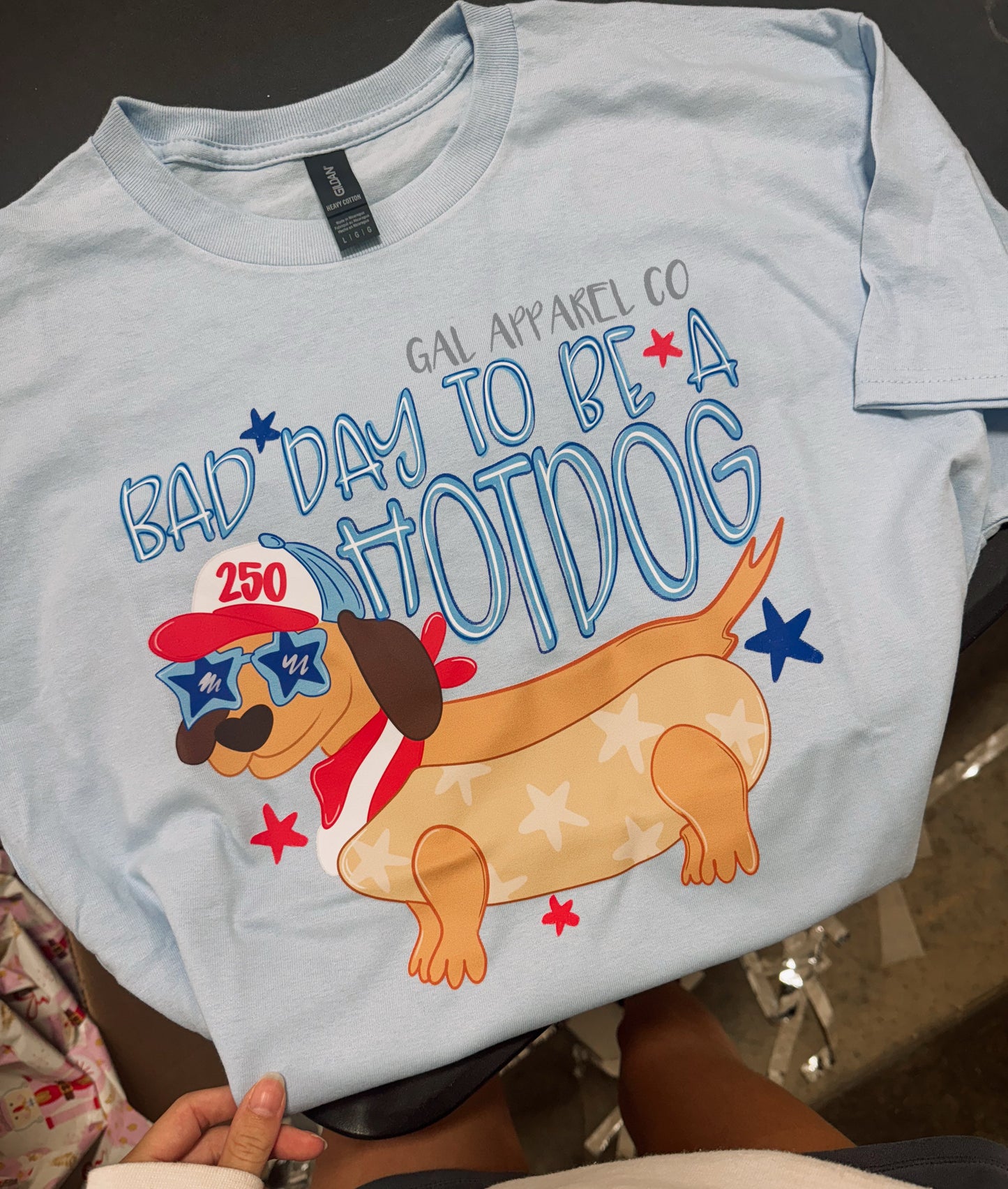 Bad Day to Be a Hotdog Graphic Tee | Patriotic Dachshund Shirt | 4th of July Funny Dog Tee | Summer Lake Shirt