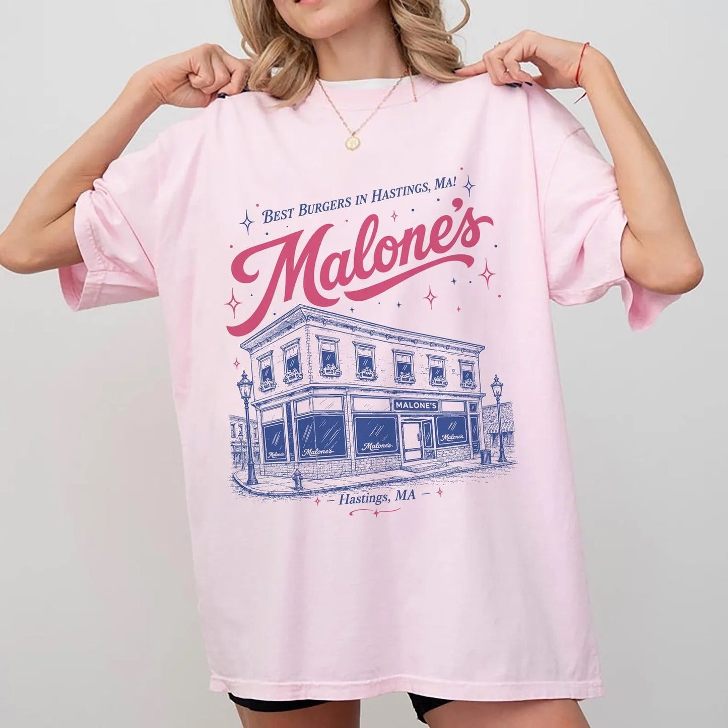 Malone's Burgers Graphic Tee | Hockey Romance Book Shirt