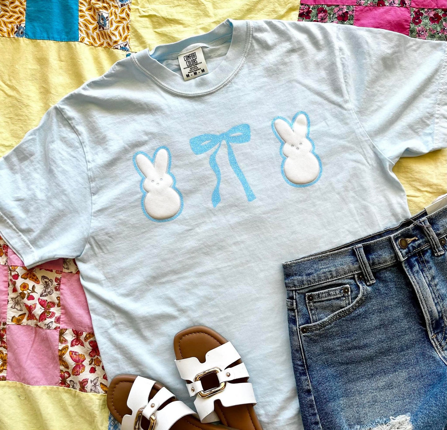 Peep Bow Trio Double Puff/Glitter Apparel
