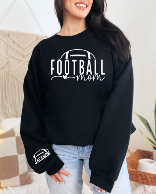 Custom Sport Mom Name Sleeve DTF Top