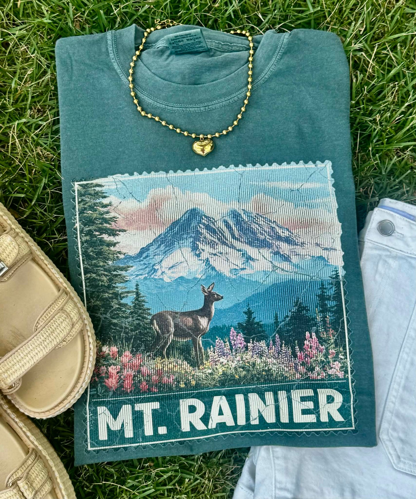 MT. Rainier Stamp Tee