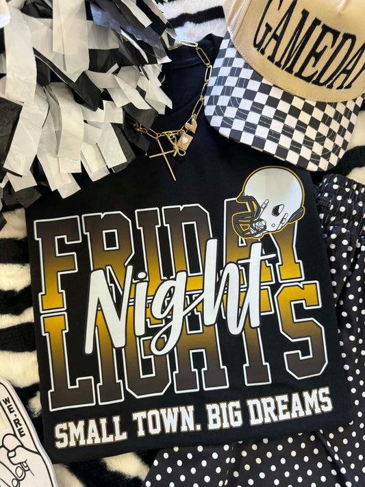 FRIDAY NIGHT LIGHTS GOLD TEE