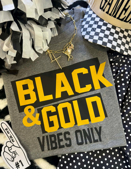 BLACK & GOLD TEE
