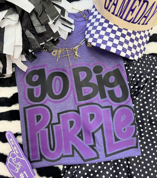 GO BIG PURPLE TEE
