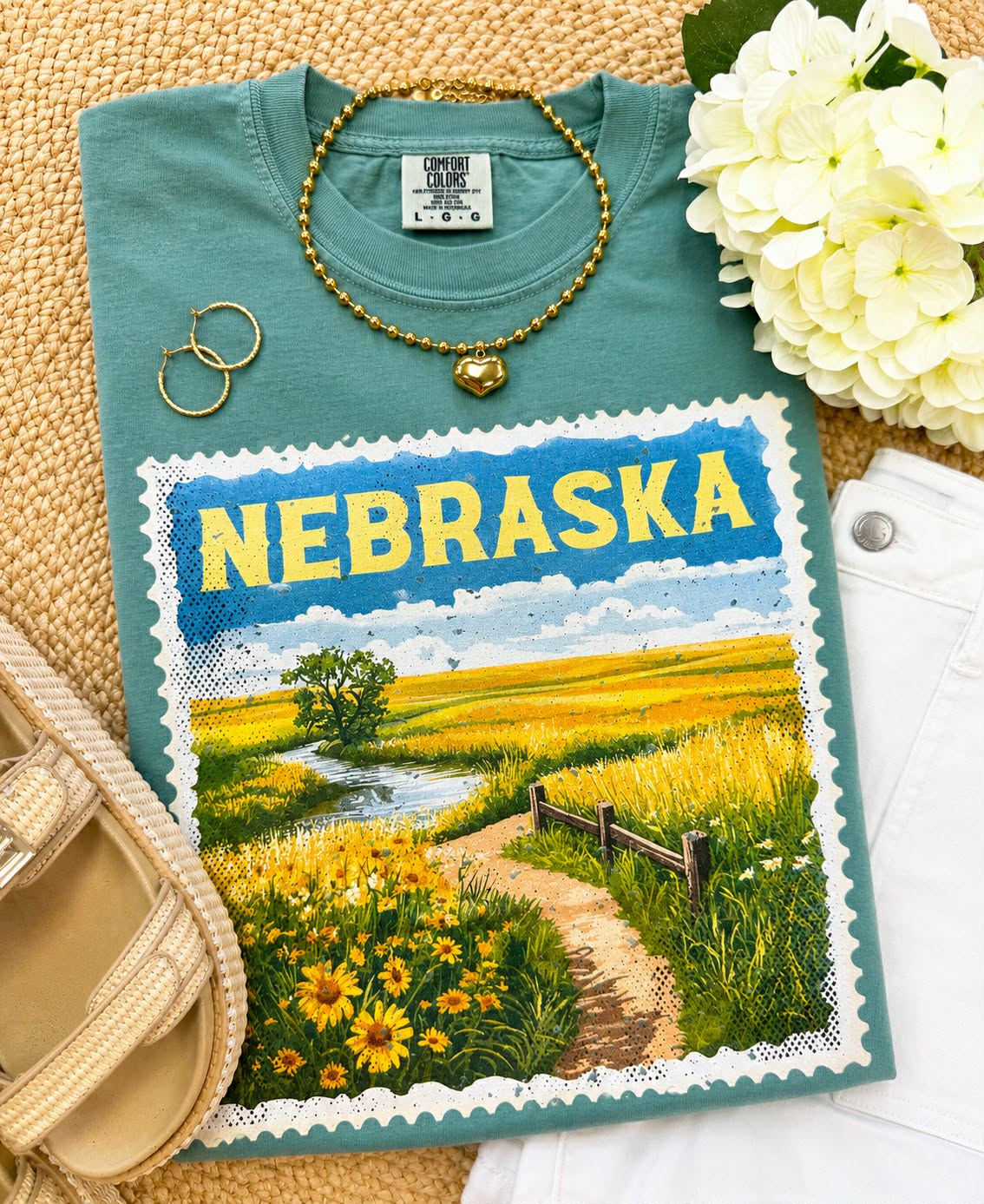 Nebraska State Stamp Tee