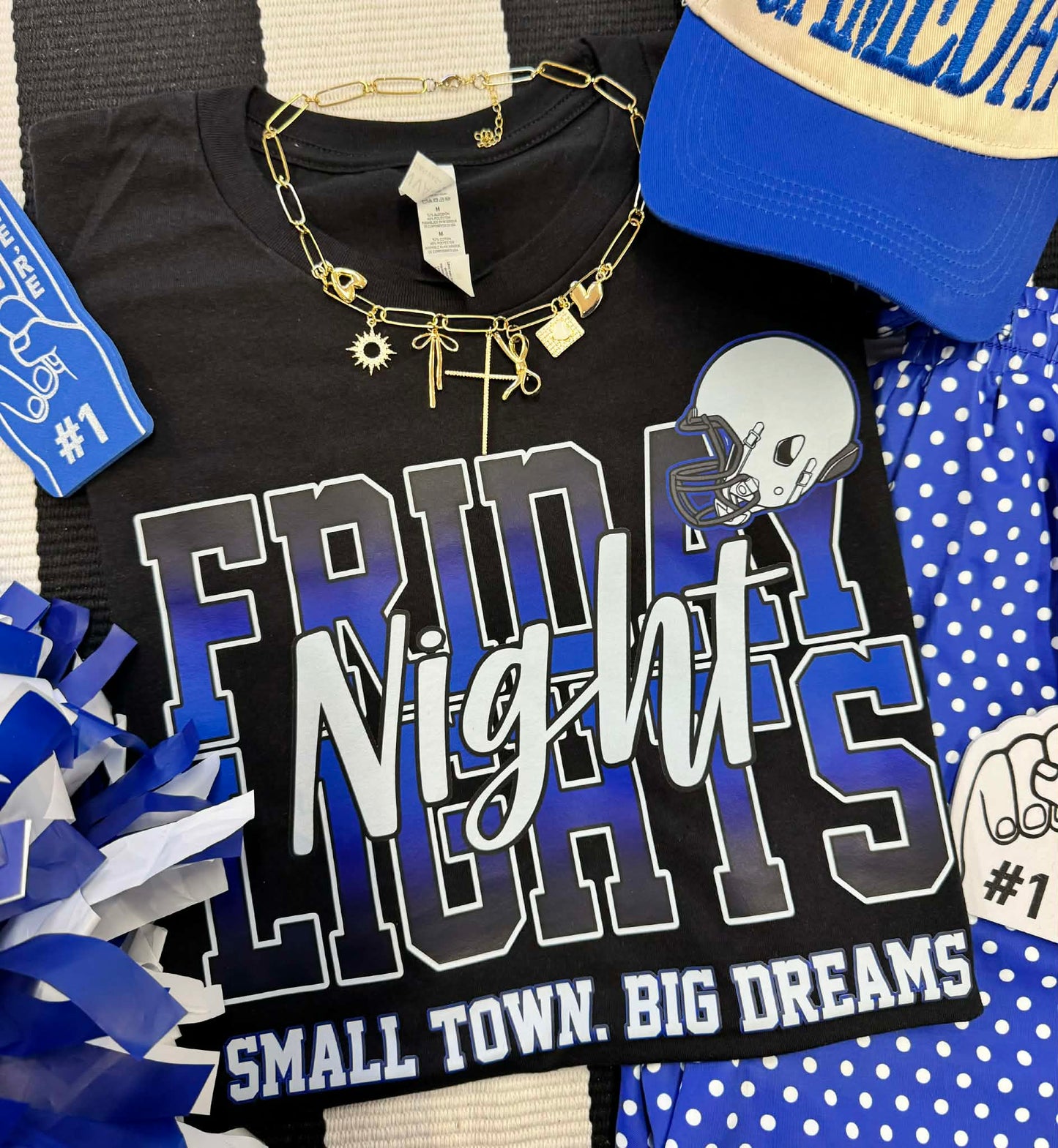 FRIDAY NIGHT LIGHTS BLUE TEE