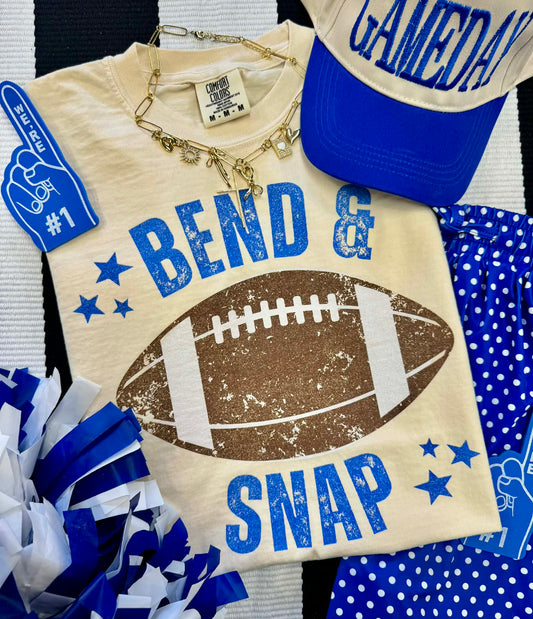 BEND & SNAP BLUE TEE