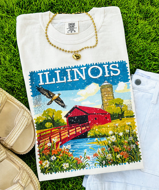 Illinois State Stamp Tee