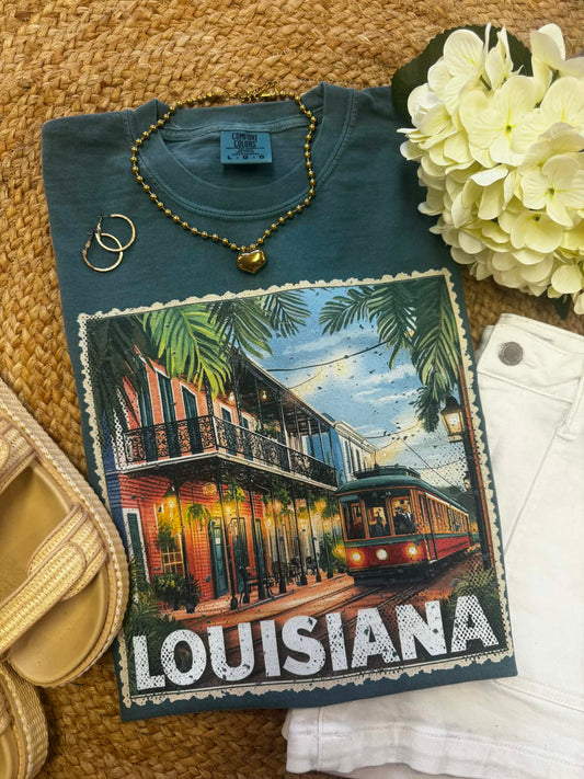 Louisiana State Stamp Tee