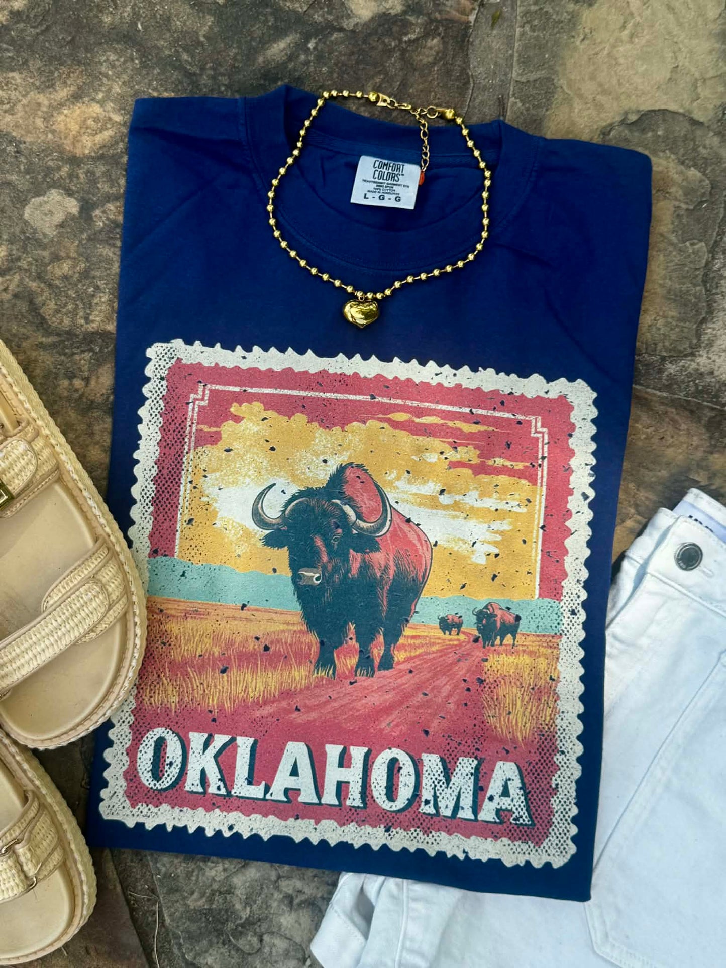 Oklahoma State Stamp Tee