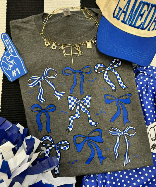 BLUE BOWS TEE