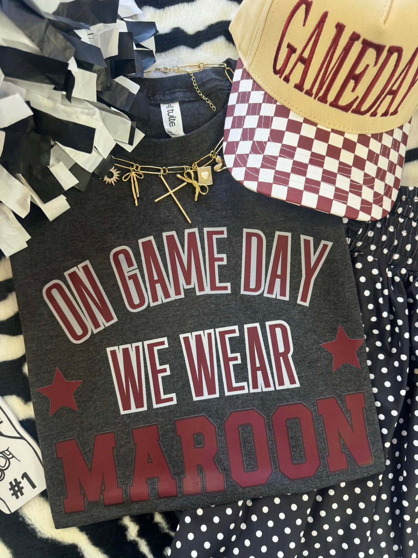 ON FRIDAYS WE WEAR MAROON TEE