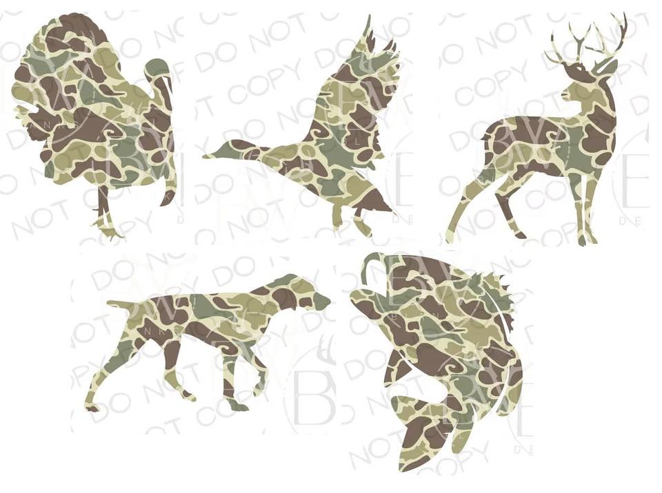 Dad Pocket & Back Camo Graphic Tee