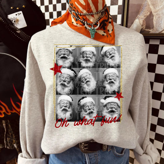 Polaroid Santa collage tee or sweatshirt