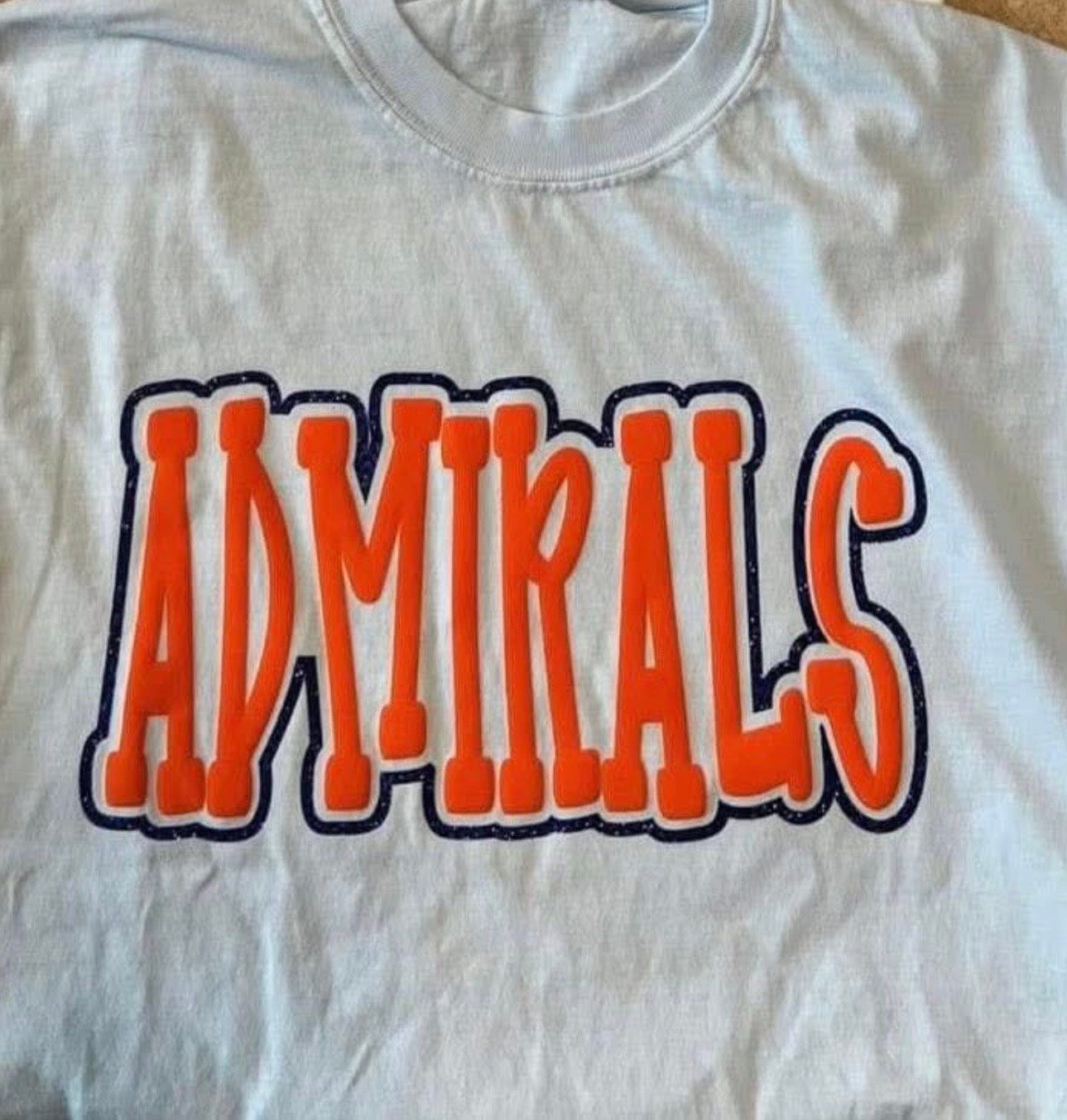 Custom Doodle Double Puff-Glitter Tee