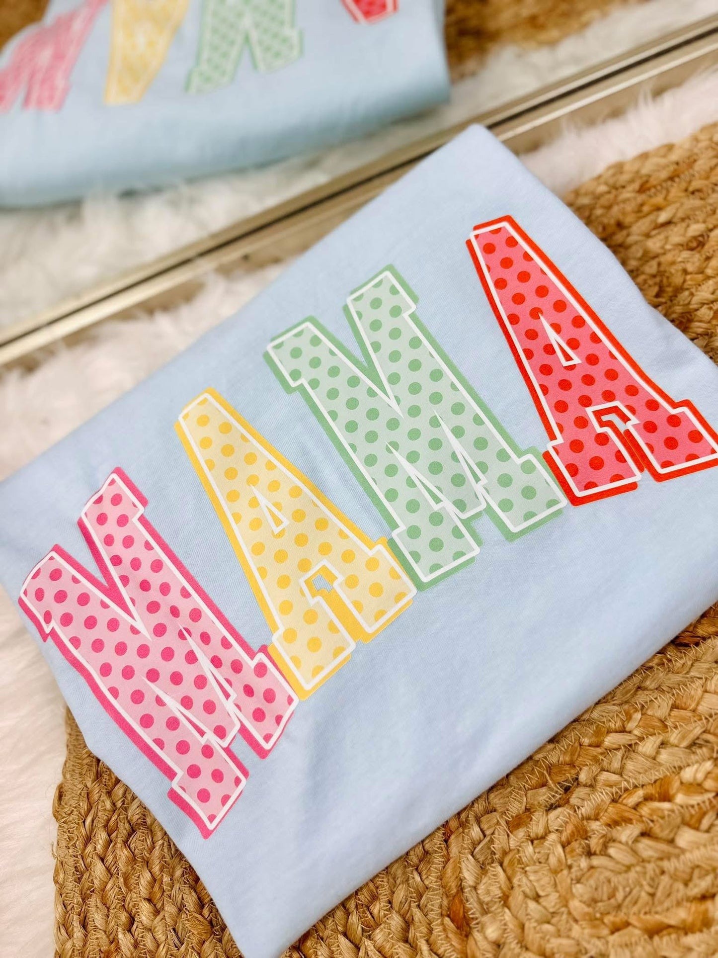 Pastel Polka Dot Custom DTF Graphic Design