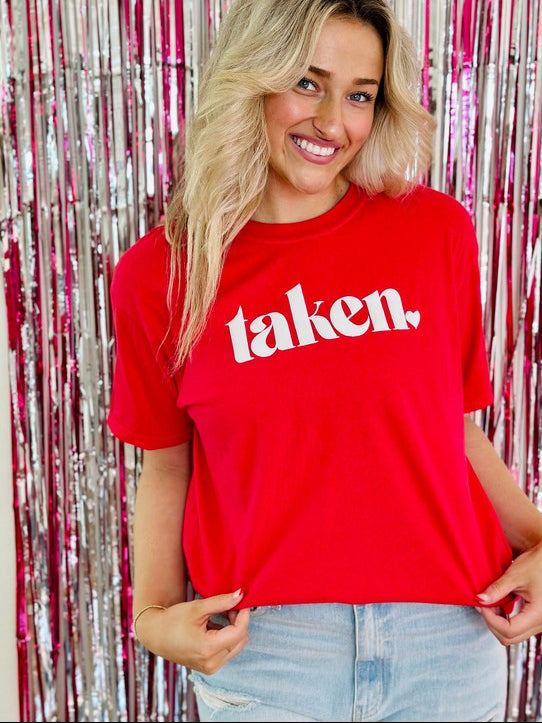 Taken Love Heart Puff Tee